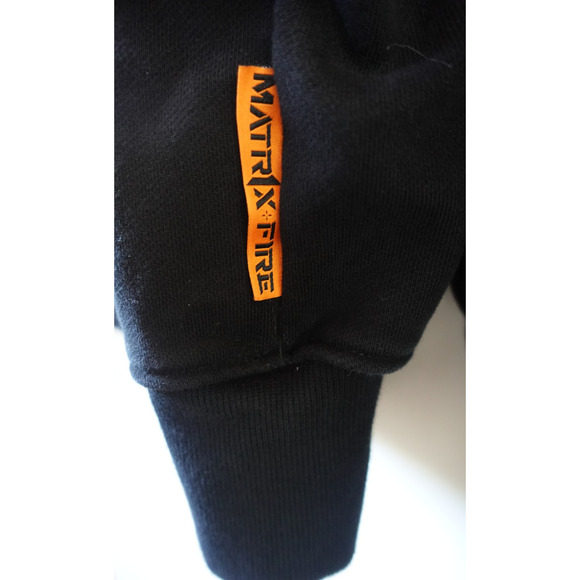 Matrix Fire Hoodie Mens Large Zip Up 1% Human Co-Creation Techwear Cyberpunk - Picture 6 of 10